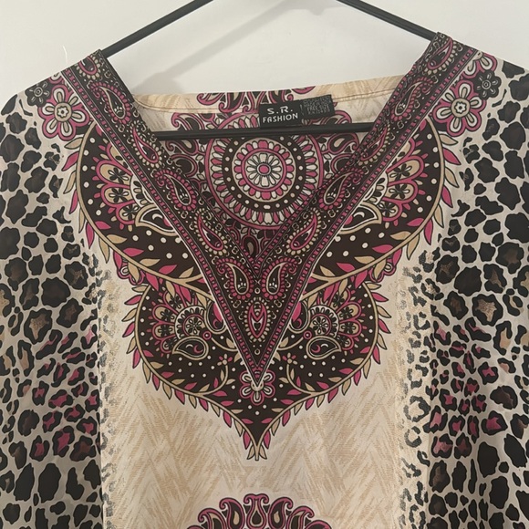 #Kaftan-one size fit most multicolored, beautiful laser, print for vacation - Picture 17 of 17